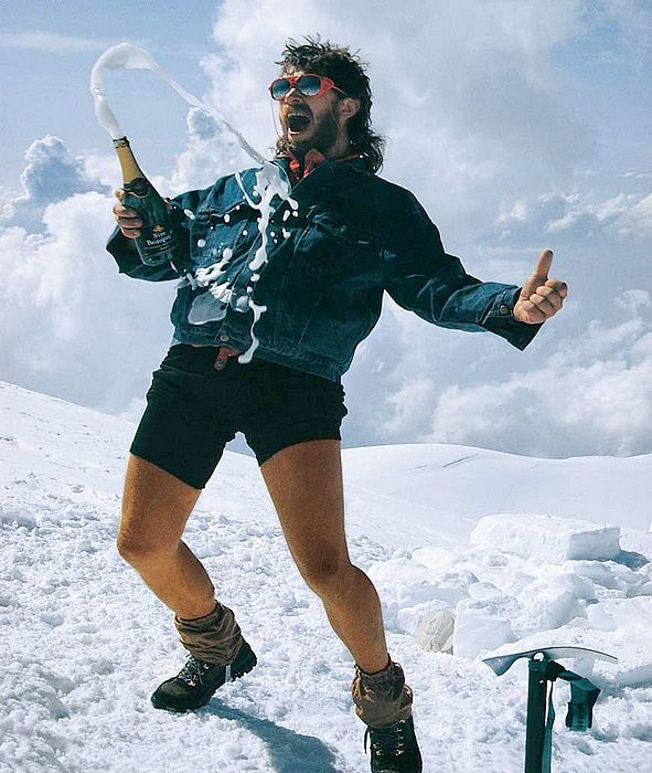 „Šampusové opojení“ z vrcholu Mont Blanc! 1990
